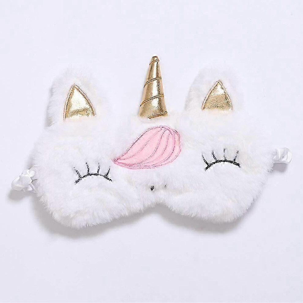 Kikidex (As Show, One Size) Soft Plush Cute Sleep Masks For Home Sleep Travel