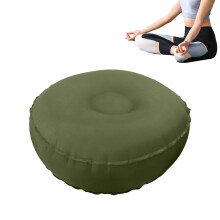 Meditation Pillow Inflatable Yoga Pillow Balance Pillow Folding Seat Cushion For Zen Practice Garden Army Green