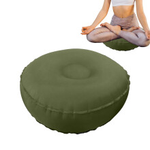 Meditation Mat Inflatable For Yoga And Meditation Portable Non Slip Seat Army Green Home Office Relaxation And Pilates