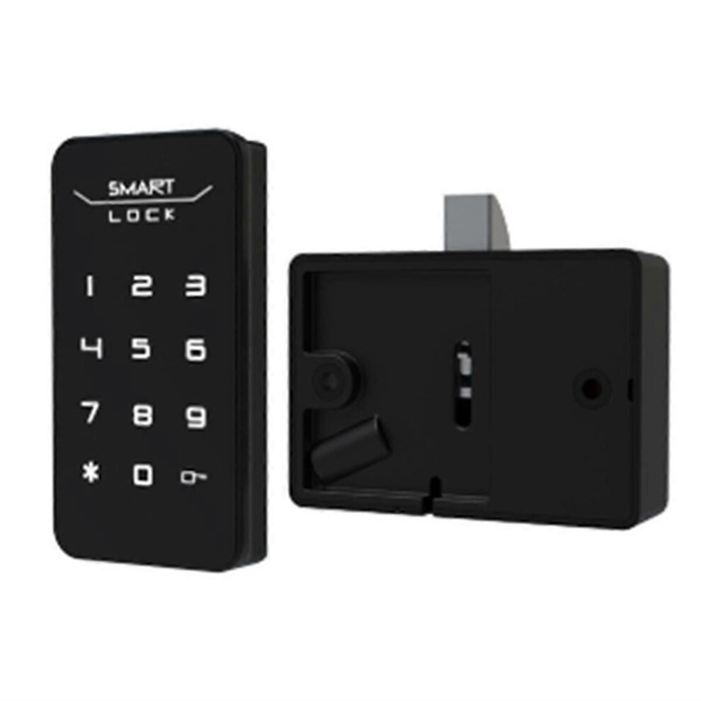 Kikidex (As Show, One Size) Smart Cabinet Lock Password Drawer Lock Combination Security Keyless Cam Lock For School Locke Black