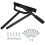 Manual Lawn Grass Aerator Tool with Detaching Rake 10 Iron Spikes 6