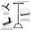 Manual Lawn Grass Aerator Tool with Detaching Rake 10 Iron Spikes 12