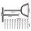 Manual Lawn Grass Aerator Tool with Detaching Rake 10 Iron Spikes 5