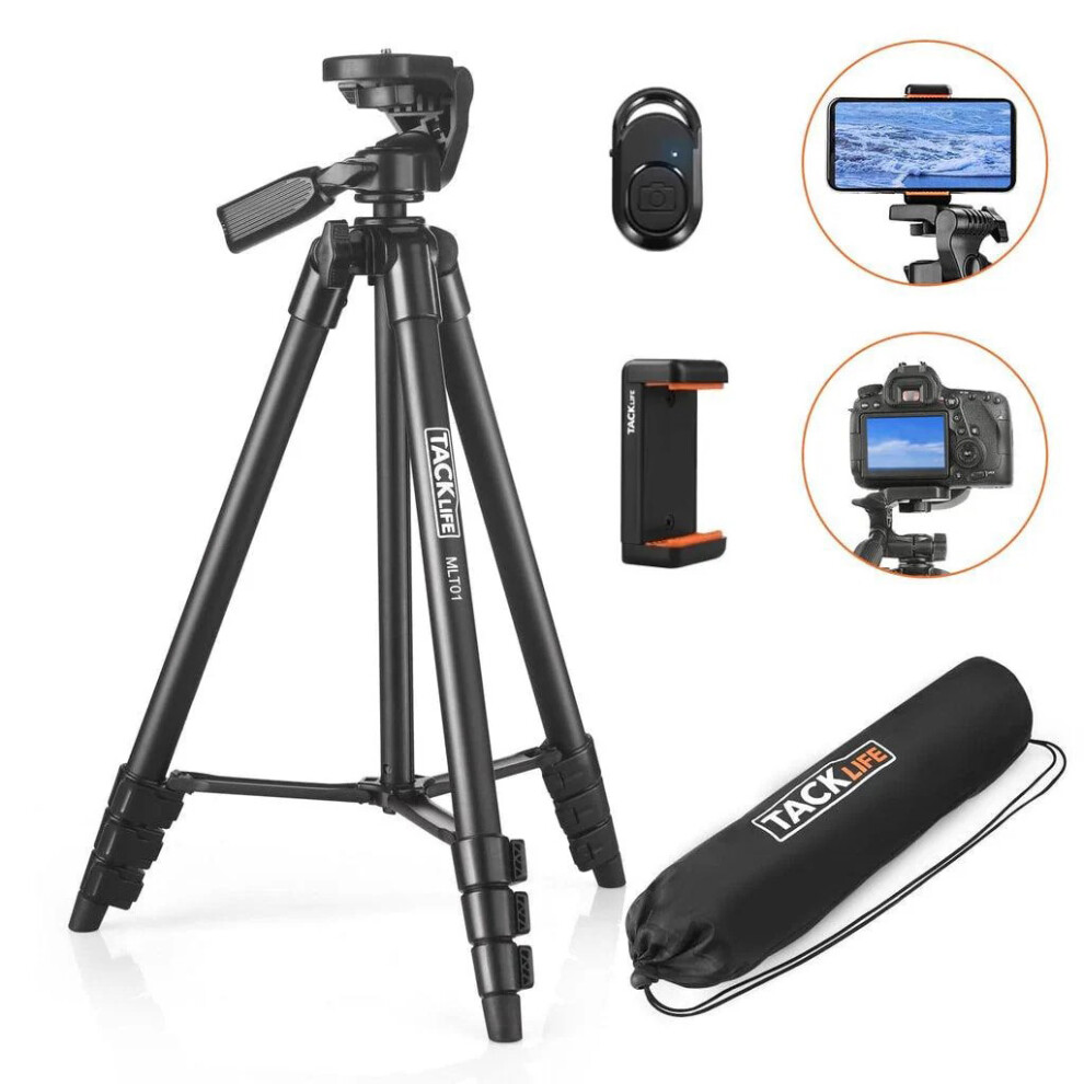 Photos - Tripod Head 136cm Travel Tripod 1/4" Screw Mount Bluetooth Remote MLT01