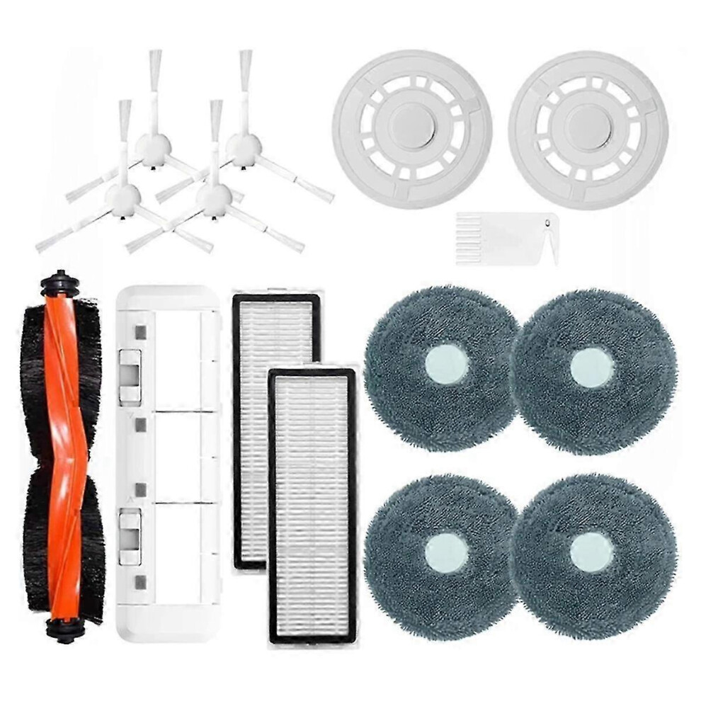 Kikidex (As Show, One Size) Main Side Brush Hepa Filter Mop Cloths Stent Parts For Omni Robot Vacuum-Mop 3S B108cn Vacuum