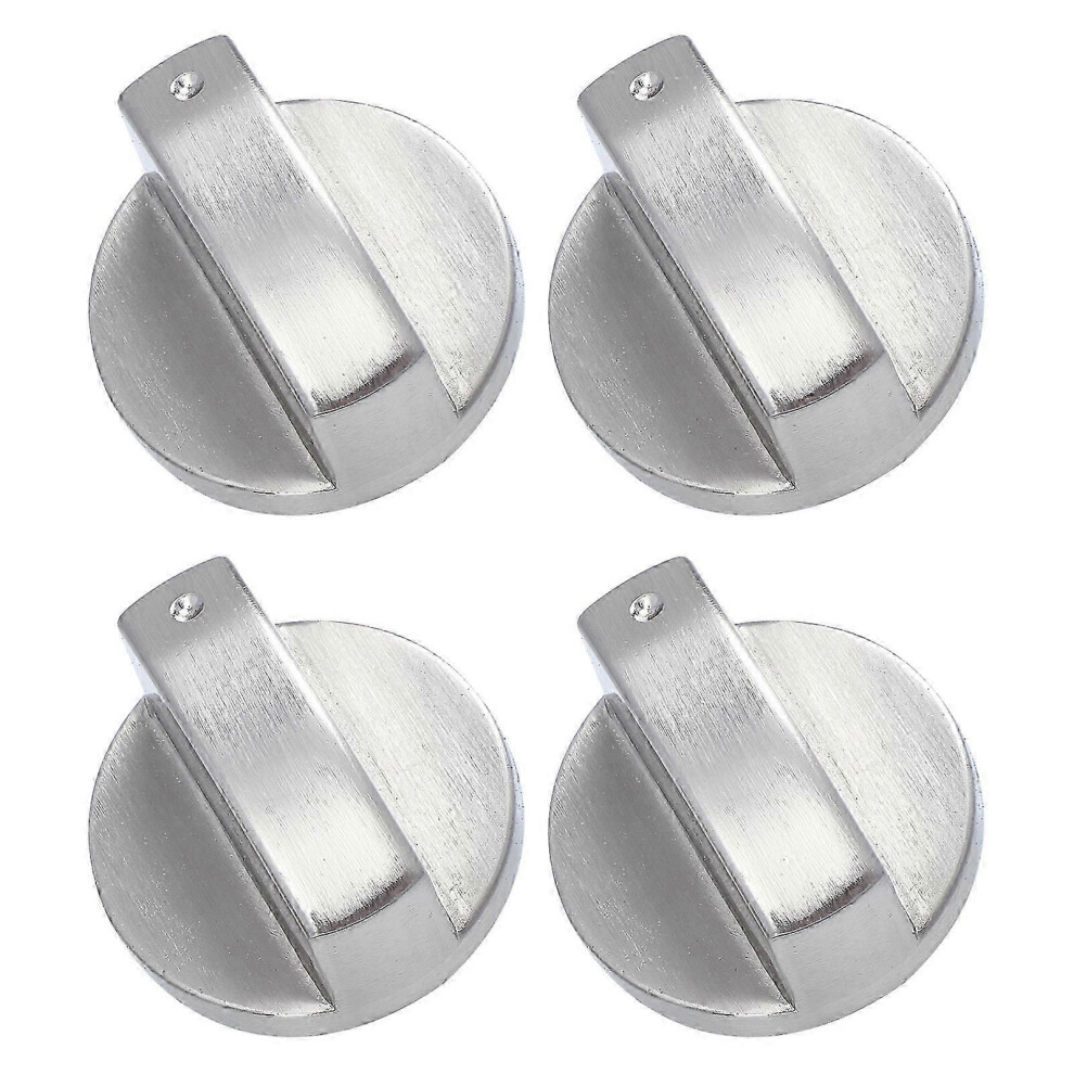 Kikidex (As Show, One Size) 4Pcs Replacement Stove Knobs Universal Electric Range Knob Metal Burner Control Knobs