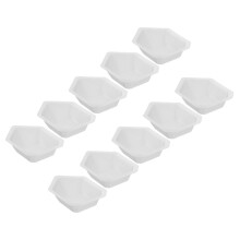10St Witte Plastic Weegschalen Herbruikbaar Voor Laboratorium En Koken