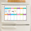 Quadro Adesivo Apagável Com Calendário 3