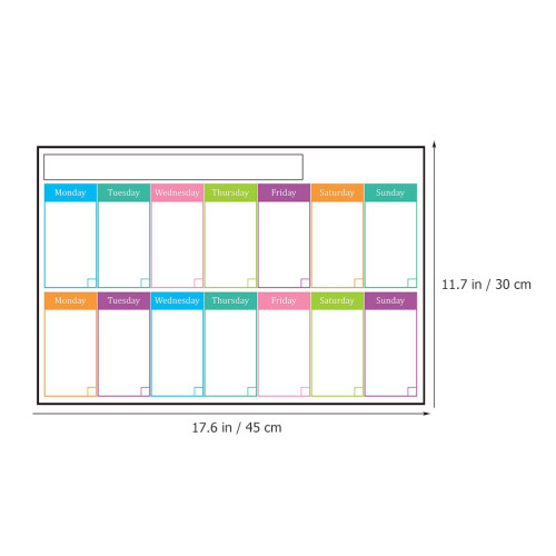 Quadro Adesivo Apagável Com Calendário 1
