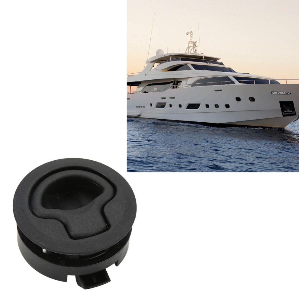 Black Abs Deck Hatch Latch 2In Flush Slam Lock For Yacht & Boat 8281358087734