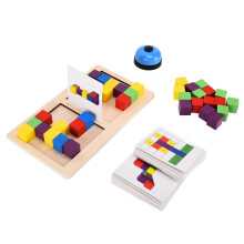Holzblock-Spielzeug Puzzlebretter Bauklötze für Kinder ab 3 Jahren
