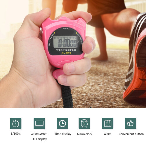 Colorful Waterproof & Drop Proof Sport Stopwatch Timer Comfortable Handheld 2