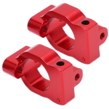 2 Stück Aluminiumlegierungs-Radhalter für 1/10 RC Auto Rot Upgrade-Teile