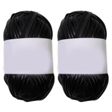 Metallic T-Shirt Yarn 87.48Yard Fabric Knitting Yarn-Black