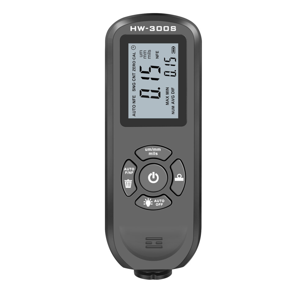 Car Paint Thickness Gauge With Backlight, Digital Lcd, 0-2000Um, Orange 8211358091387