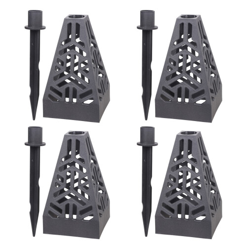 Headstones Flower Holder Cone Shaped-Square conical frame
