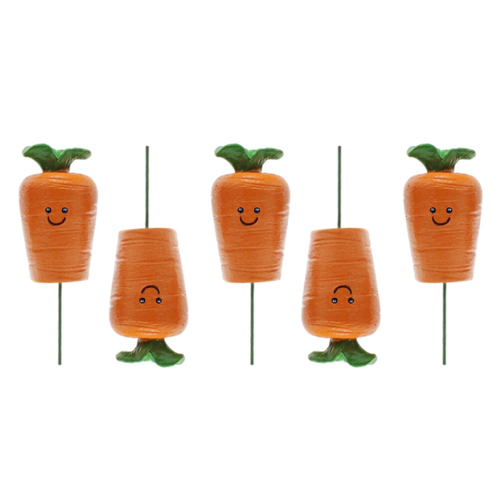 Smile Carrot Statue Stake For Easter Home And Garden Sculpture 7732000179150