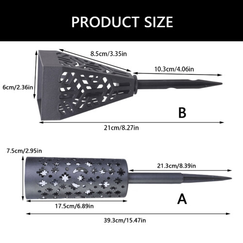 Headstones Flower Holder Cone Shaped-Square conical frame 1