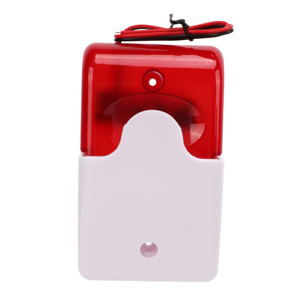 24V Security Alarm With Red Flash Impact Resistant Sound & Light Device 4941358091578