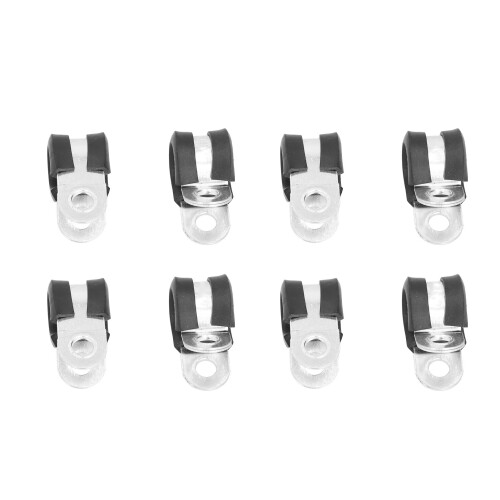 Collier de type R 20 pièces 18 mm 304SS argent poli 2