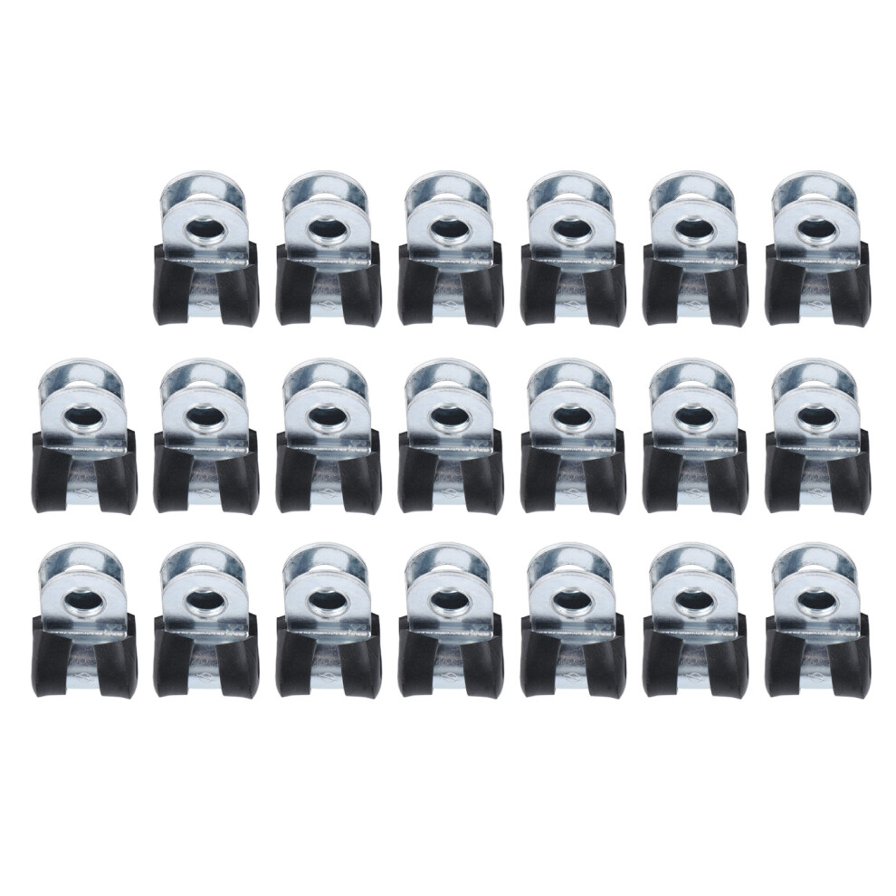 304 Stainless Steel Cable Clamps, R Type, 14mm, 20pcs-image-OPC-PMRHPZ7-NEW