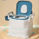 Tragbarer Toilettensitz, breiter Griff, 11
