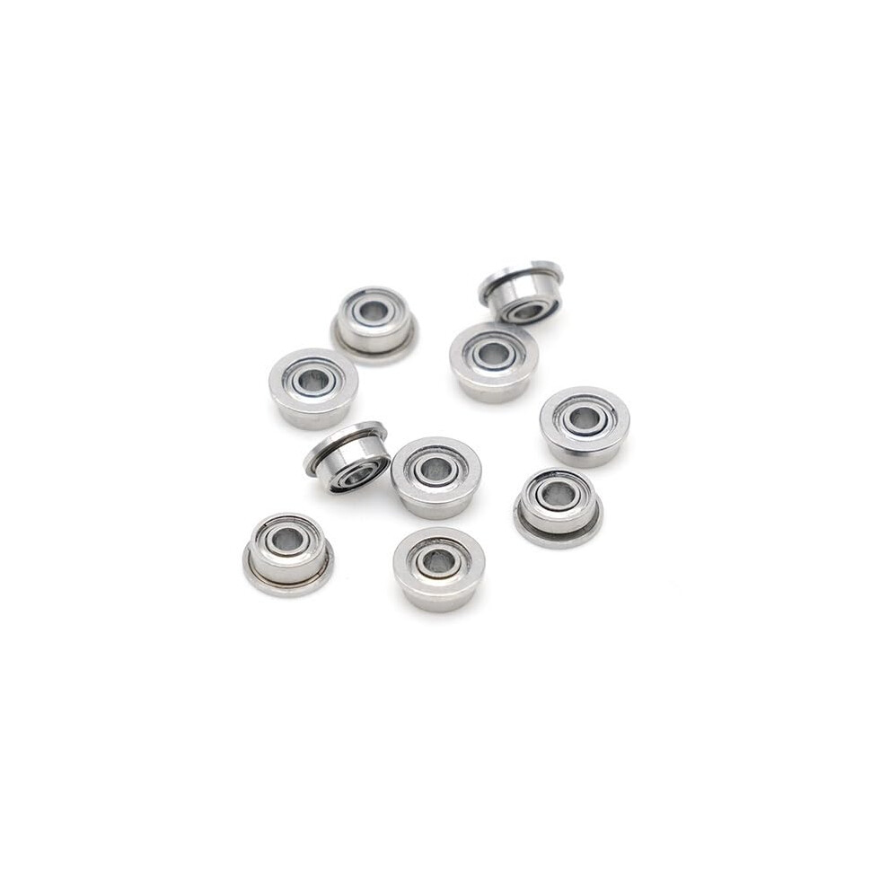 Fr144zz Ball Bearings 10 Pcs 1/8 In X 1/4 In X 7/64 In Bimetallic Double Shielded 3.175 X 6.35 X 2.779 Mm 9339159010891