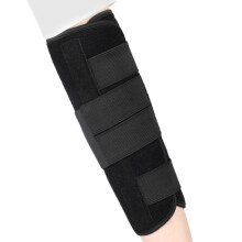 Aluminum Reinforced Elbow Support Brace For Sports-Black M