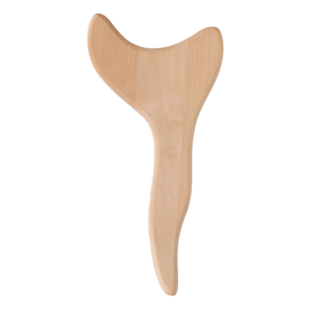 Beech Gua Sha Scraping Board for Neck & Body Massage, 15cm