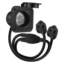 Weather Resistant Electrical Outlet-Double ended thread
