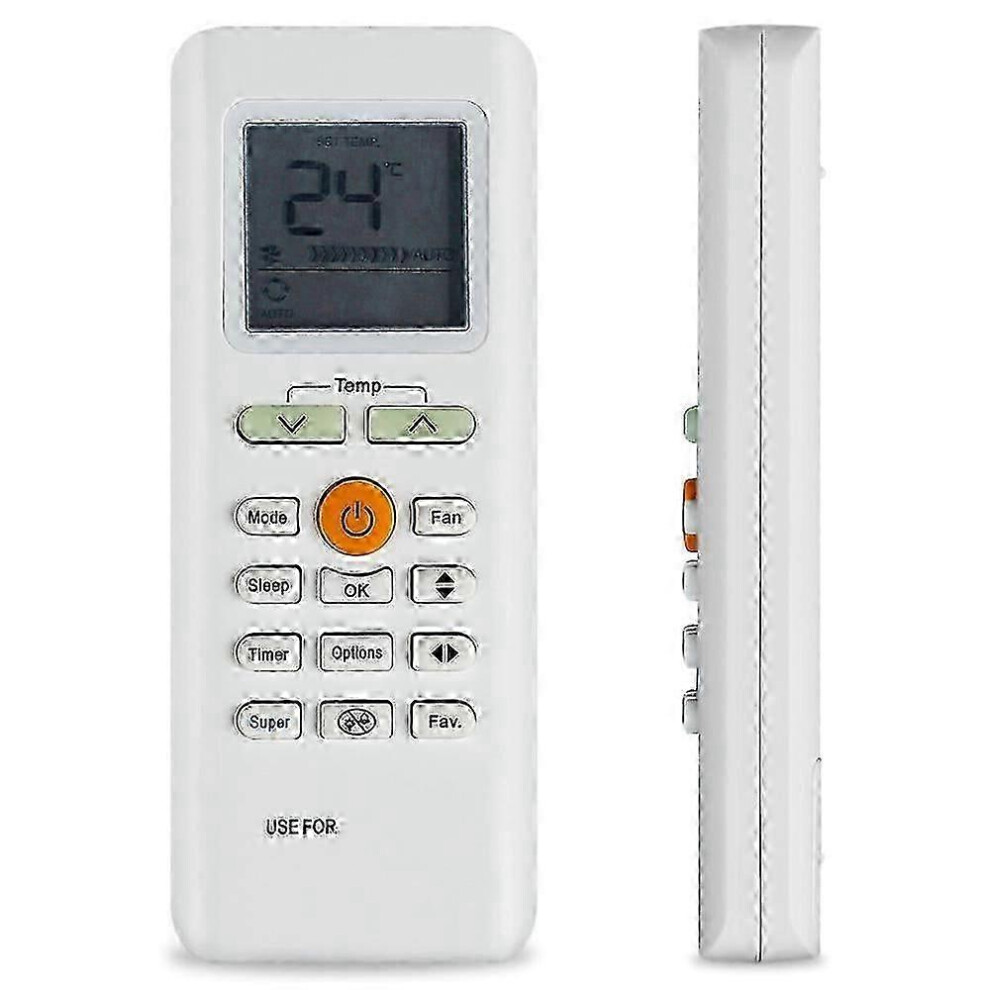 Kikidex (As Show, One Size) For Midea Air Conditioner Remote Control Rg70e 2 Bgef Fit Rg70a Bgef Rg70e Bgef Rg70e1 Controller