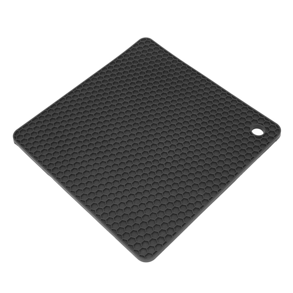 Black Square Silicone Heat Insulated Pad For Wax Pot Bowl Heat Proof Mat