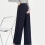 Comfortable Stretch Polyester Maternity Pants Loose-Black XXXL 7