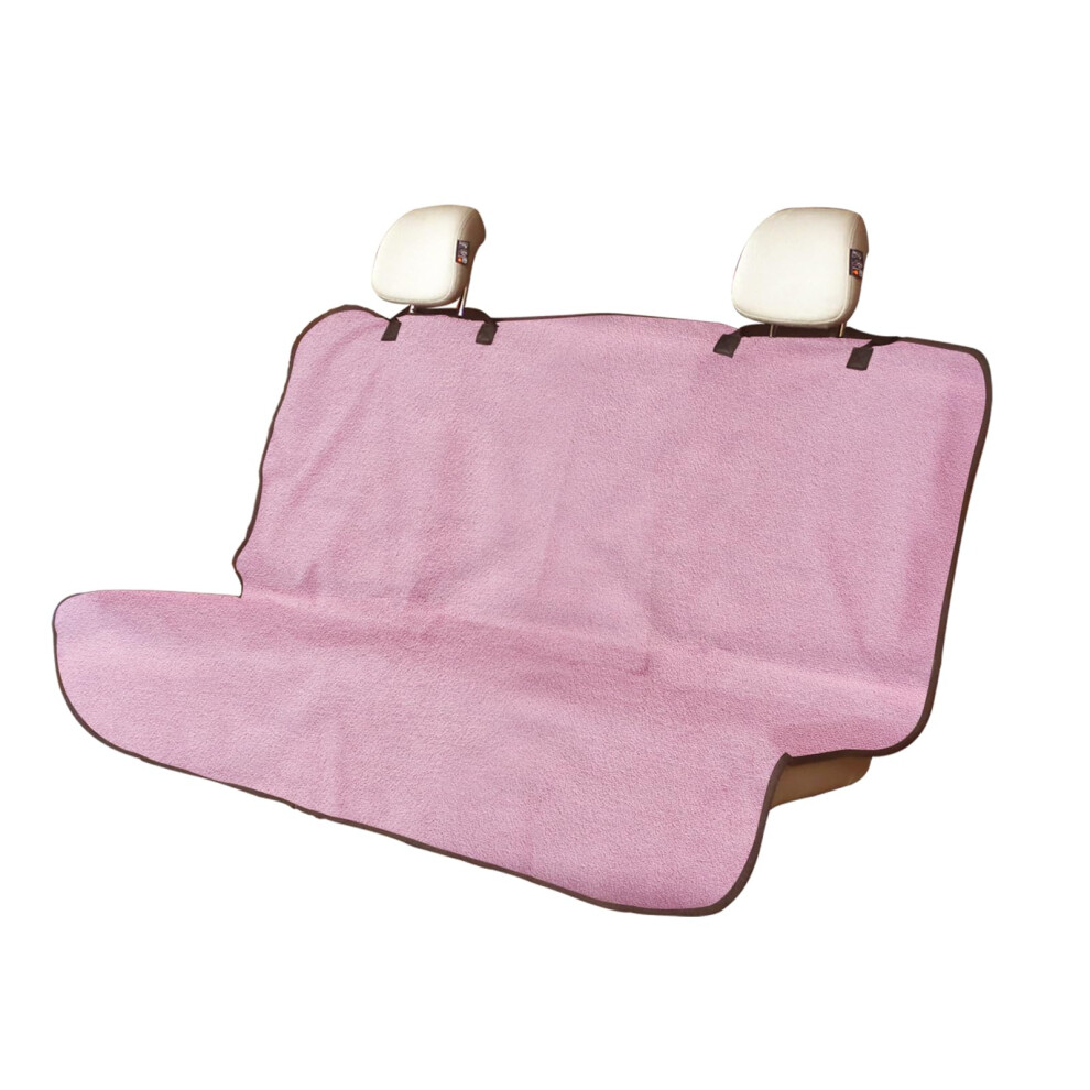 Back Seat Cover Waterproof Rear Bench Towel Seat Covers For Cars Trucks Suvs Vans For Dogs And Kids Pink 9339159011270