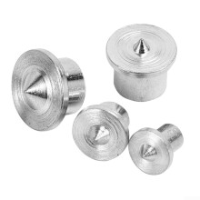 Wood Dowel Drill Center Pins 4-Piece Solid Metal Set, Chrome Plated, 6mm-12mm for Tenon Alignment and Precise Marking