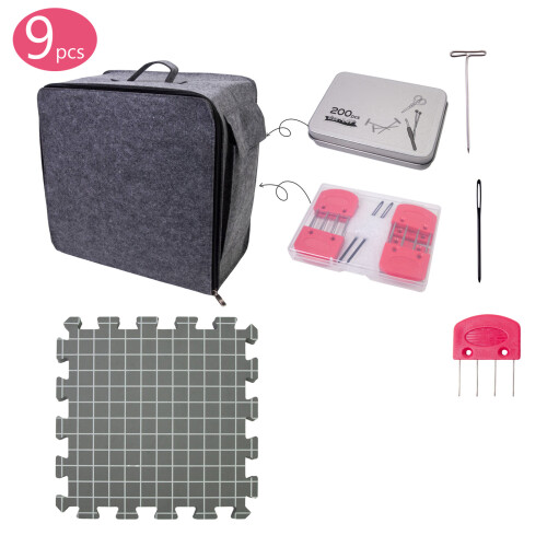 32x32cm Knitting Blocking Mat with 8 Knit Blocking Combs 200 T