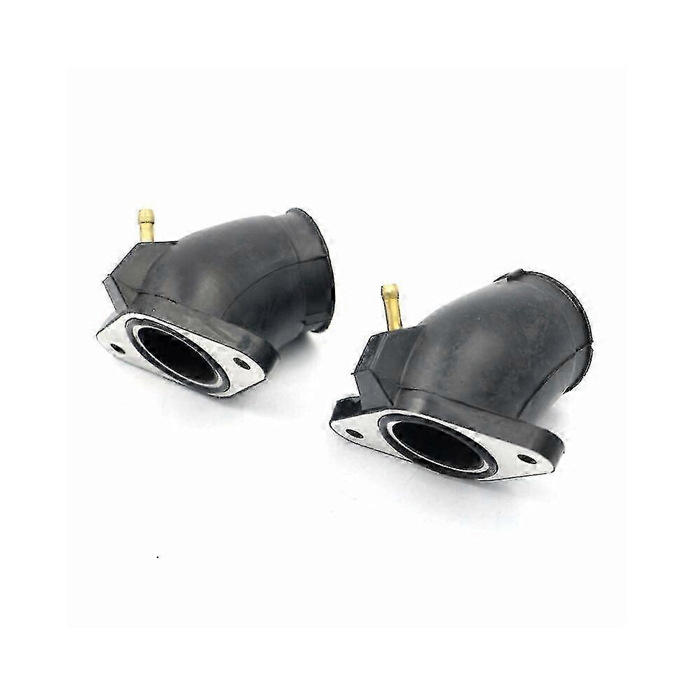 Kikidex (As Show, One Size) 2Pcs Motorcycle Carburetor Intake Manifold Adapter For Yamaha Xvs400 Xv400 1997-2008 Xvs650 1997-2014 Drag Star / V-Star 400 650