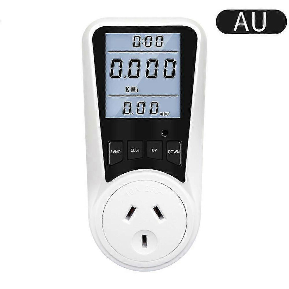 Kikidex (As Show, One Size) Electricity Usage Monitors Energy Power Consumption Wattmeter Plug-In Socket Power Kilowatt Wattage Meter