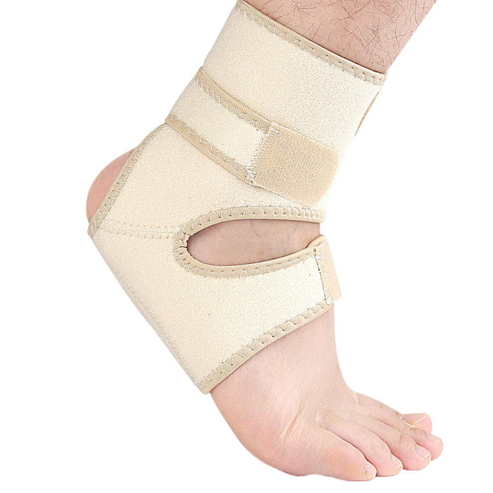 Ankle Brace For Baseball Basketball Football Running Adjustable Ankle Support Skin Color One Size