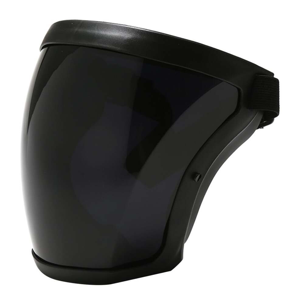 Full Face Clear Protective Shield For Cycling, Anti-Fog Full Face Shield, Transparent Visors, Dark Grey 9354506701420