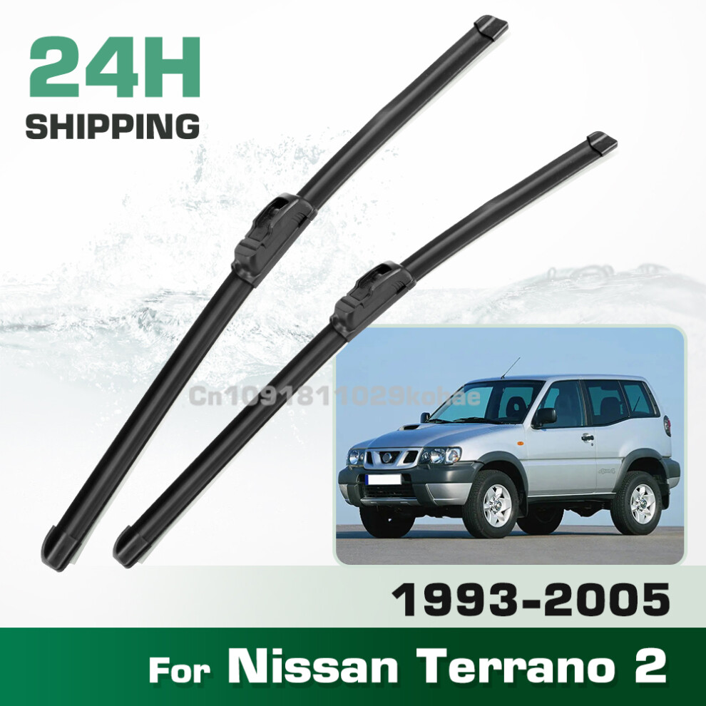 For Nissan Terrano 2 1993-2005 1999 2000 2001 2002 2003 2004 Lhd&Rhd Front Wiper Blades Windshield Windscreen Window 21" 20" 6935159276553
