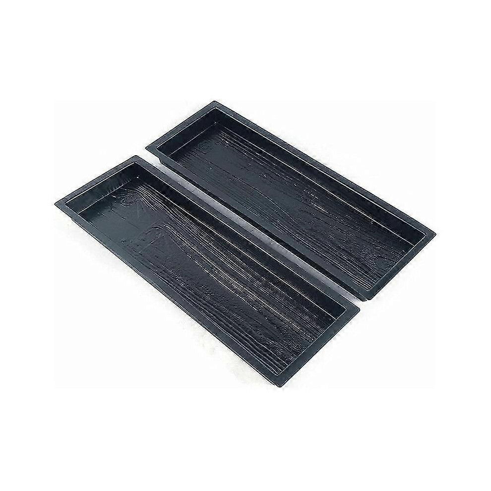 Kikidex (As Show, One Size) Concrete Wooden Boards Shape Concrete Mould, Diy Plastic Molded Paving Mold, Garden Stepping Ston