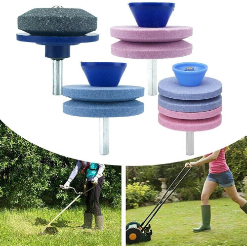 Portable Whetstone Electric Sharpening Lawn Mower Blade Maintenance Four-Layer Stone 2