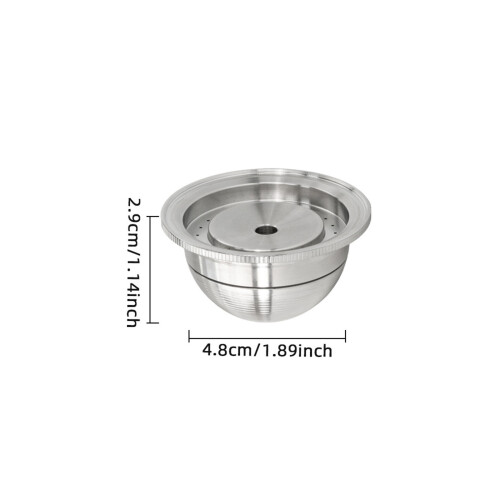 80ml Multipurpose Reusable Coffee Machine Filter Coffee Pod for 2