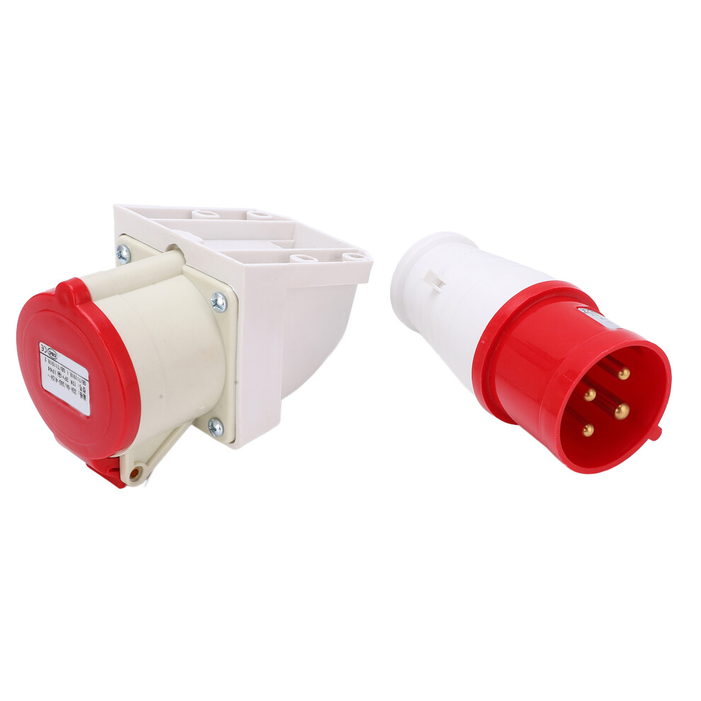 Surface Mount Waterproof Industrial Plug 380V-415V 32A 4Pin 3P+E 9371358095170