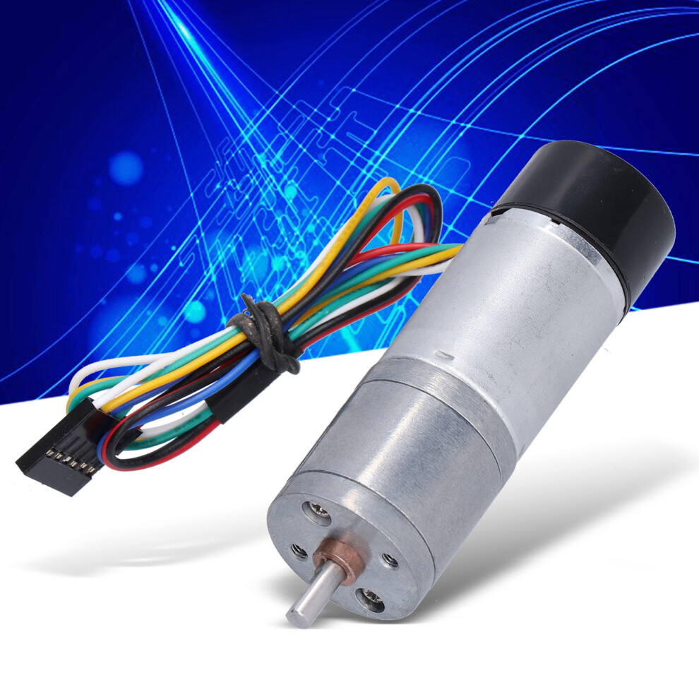 Dc 24V Gear Motor With Encoder 130Rpm Jga25-371Dc For Smart Car Projects 9391358095192