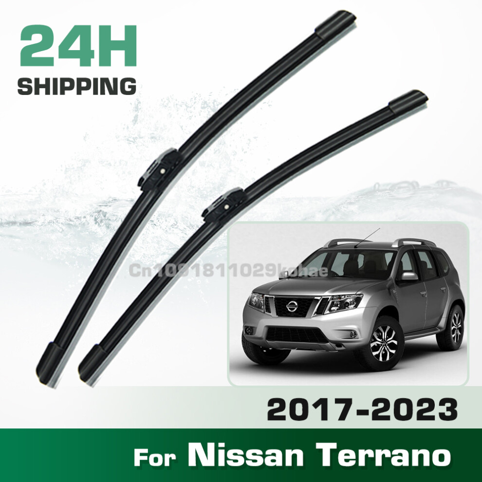 (Right Drive) For Nissan Terrano D10 2017-2023 2018 2019 2020 2021 2022 Lhd&Rhd Front Wiper Blades Windshield Windscreen Window Brush 24" 18" 6935159270995
