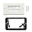 Brush Wall Plate Bracket, Cable Pass Through-Installation frame 2