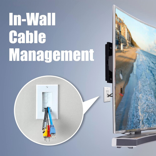 Brush Wall Plate Bracket, Cable Pass Through-Installation frame 2