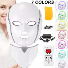 LED Facial Mask 7 Color Red Light Therapy Skin Care Beauty Mask